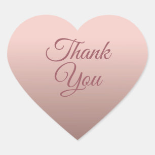 Sticker Cœur Modèle de couleur tendance rose gold pour texte de