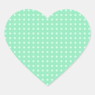 Sticker Cœur Modèle de couleur verte à la pointe moderne
