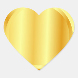 Sticker Cœur Modèle vierge personnalisé avec aspect métallisé o