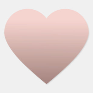 Sticker Cœur Modèle vierge Rose Gold Tendance Ajoutez votre tex