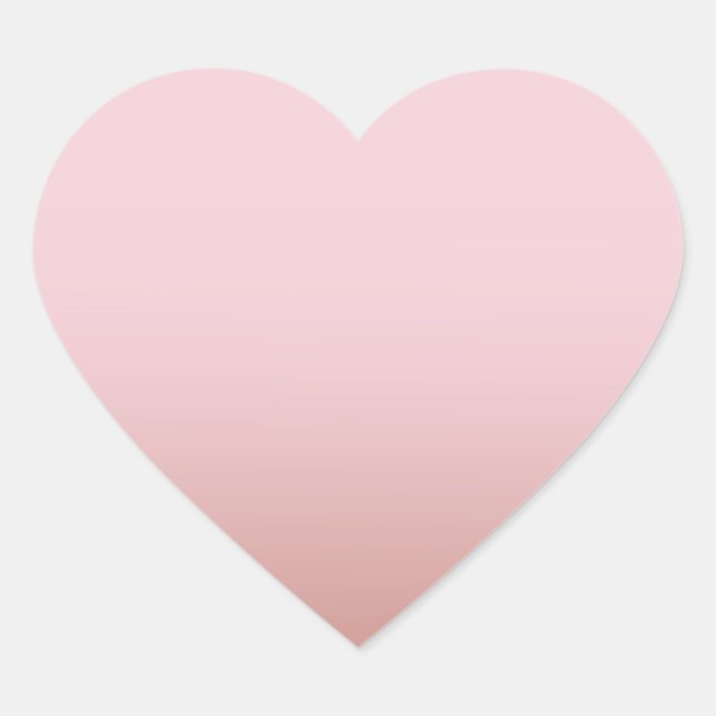 Sticker Cœur Modèle vierge rose gold tendance Ajoutez votre tex (Devant)