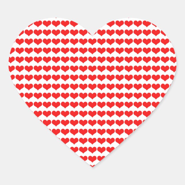 Sticker Cœur Modèles de cœurs rouges Mariages Saint-Valentin An (Devant)