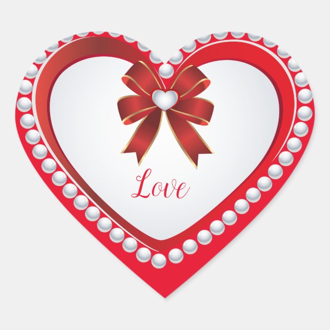 Sticker Cœur Modern Trendy Elegant Best Popular Love (Devant)