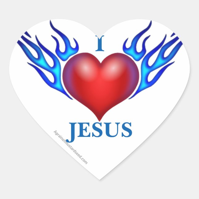 Sticker Cœur Mon coeur Jésus (Devant)