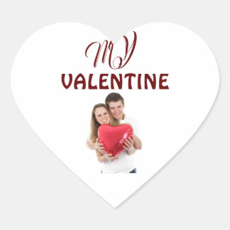 Sticker Cœur Mon T-shirt photo personnalisée Valentine