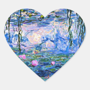 Sticker Cœur Monet : Lys d'eau 1919