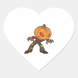 Sticker Cœur Monster Halloween