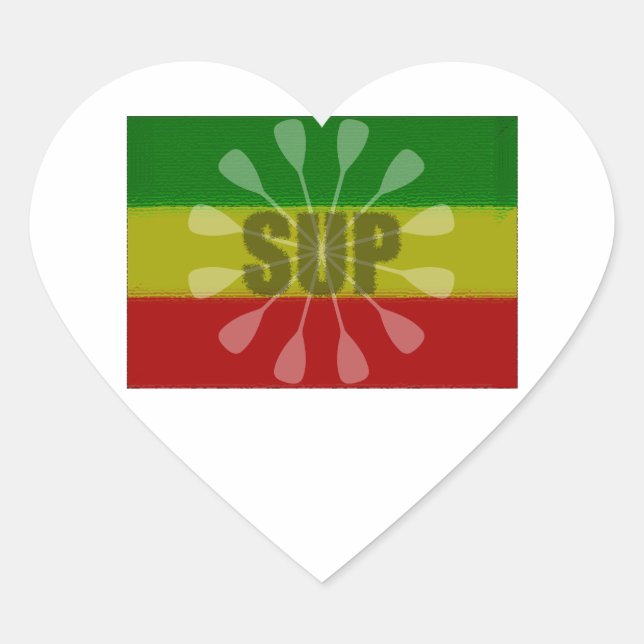 Sticker Cœur Montez La Pagaie, Paddle Twirl (Devant)