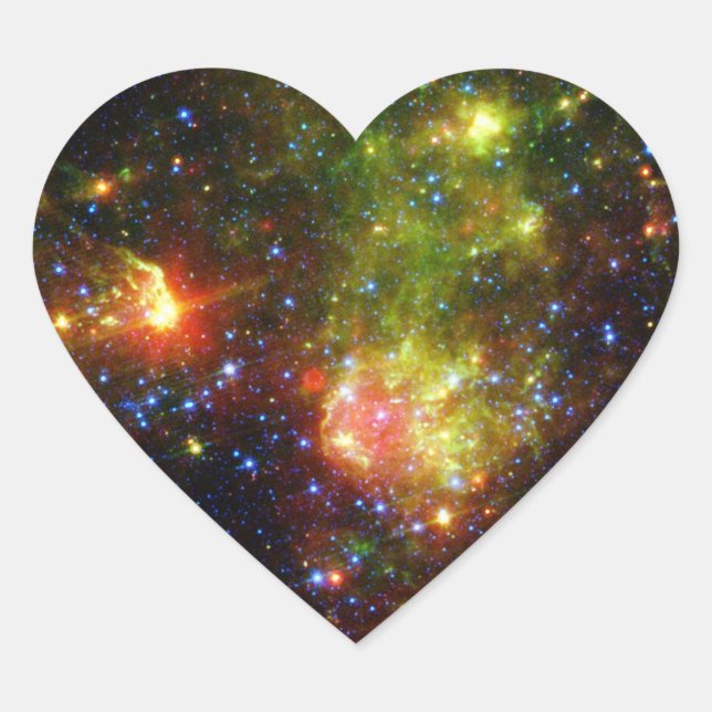 Sticker Cœur Mort de Dusty de l'étoile massive NASA (Devant)