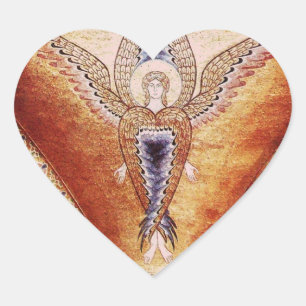 Sticker Cœur MOSAIC ANGEL Monogramme