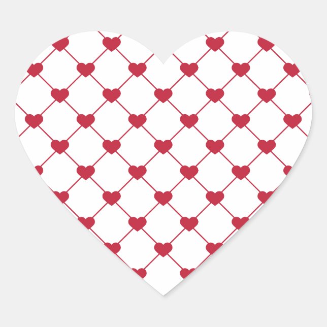 Sticker Cœur Motif/Coeurs (Devant)