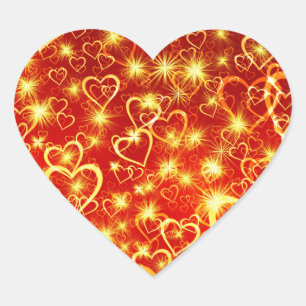 Sticker Cœur Motif de formes cardiaques-25622