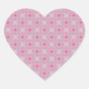 Sticker Cœur Motif Mandala