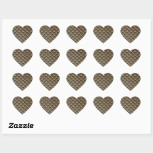 Sticker Cœur Motif moderne Golden Gatsby