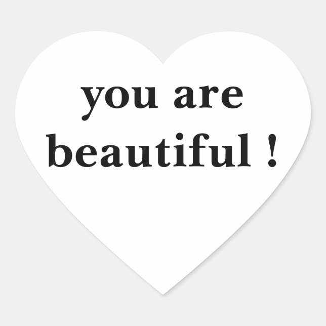 Sticker Cœur mots de sagesse (Devant)