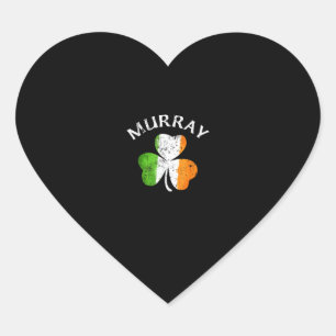 Sticker Cœur Murray Irish Nom de famille T-shirt
