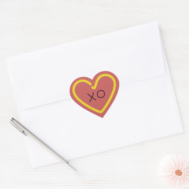 Sticker Cœur Mustard Heart envelope seal (Enveloppe)