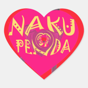 Sticker Cœur Nakupenda Love Art - Swahili Heart Design