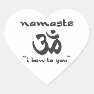 Sticker Cœur Namaste - Je T'Ai Oublié