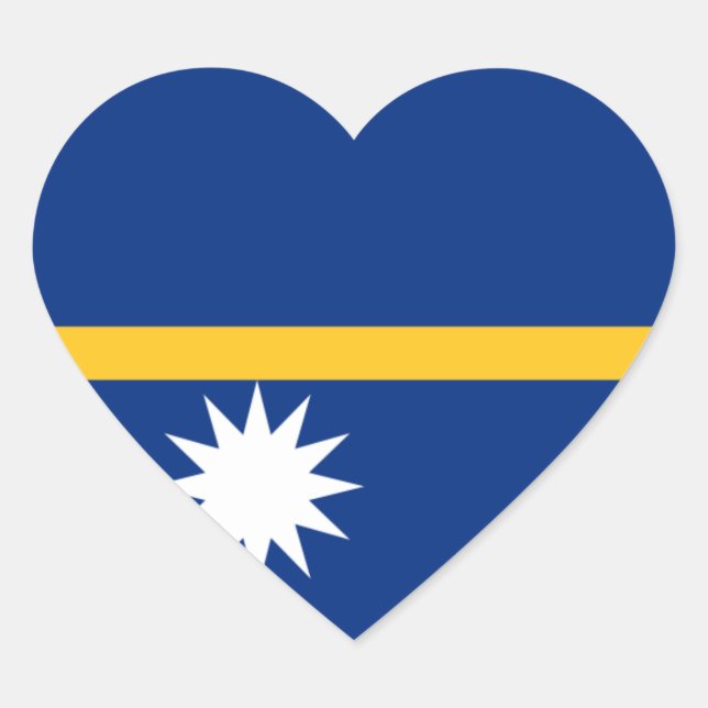Sticker Cœur nauru (Devant)