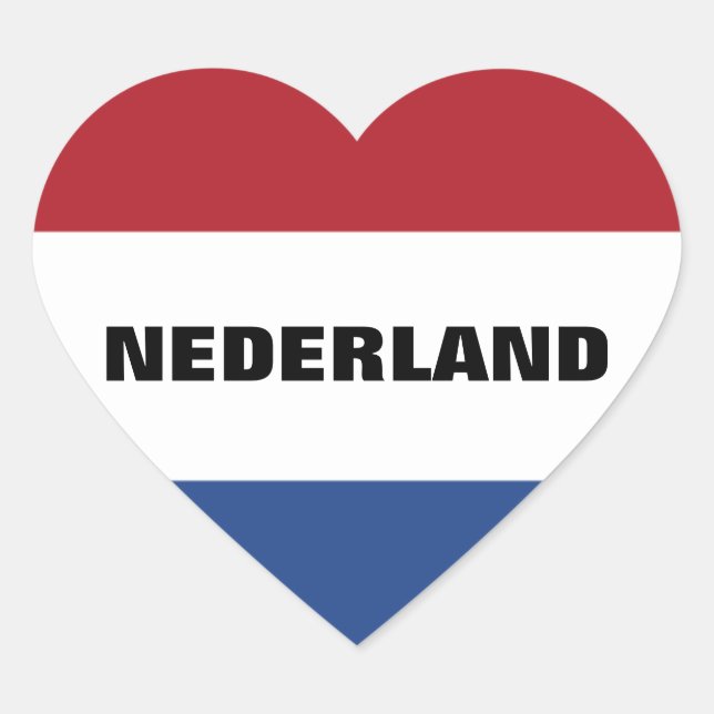 STICKER CŒUR NEDERLAND (Devant)
