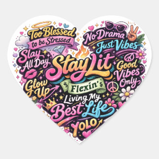 Sticker Cœur New generation stickers.