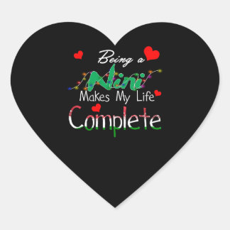 Sticker Cœur Nini Gift | Être Un NiNi Rend Ma Vie Complète
