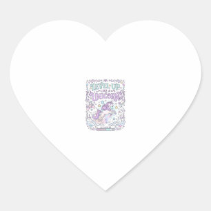 Sticker Cœur Niveau de licorne monte comme une licorne adorable
