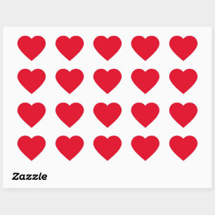 Sticker Cœur Noël rouge