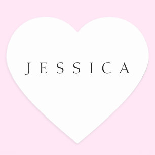 Sticker Cœur Nom classique (ou mot)