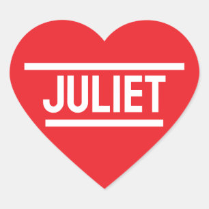 Sticker Cœur Nom personnalisé Red Heart