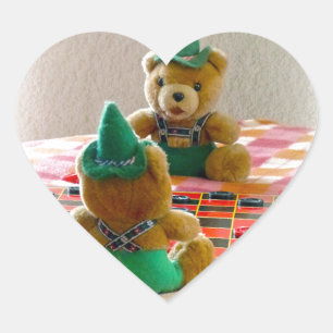 Sticker Cœur Nounours