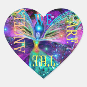 STICKER CŒUR NOUS SOMMES LES ANGES