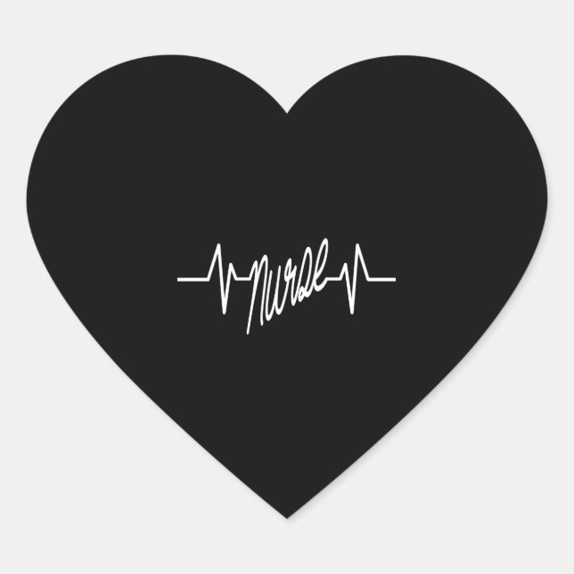 Sticker Cœur Nurse Heartbeat (Devant)