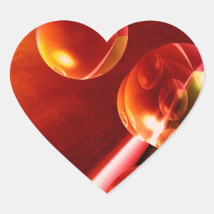 Sticker Cœur Oeuvre Abstraite contemporaine de Serdar Hizli