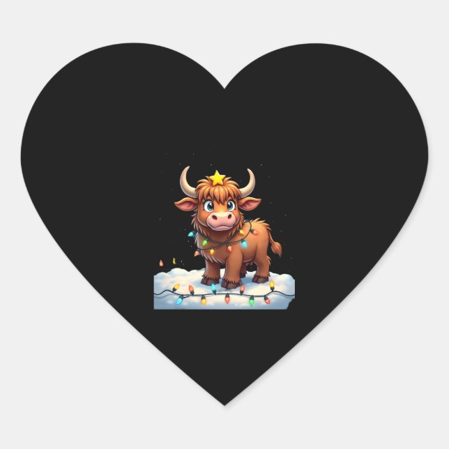 Sticker Cœur On The Naughty List And Reget Nothing Christmas Hi (Devant)