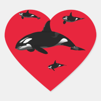 Sticker Cœur Orca