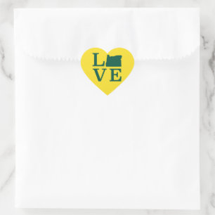 Sticker Cœur Oregon AMOUR Vert