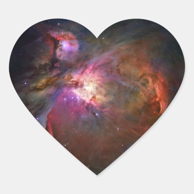 Sticker Cœur Orion Nebula (télescope Hubble) (Devant)