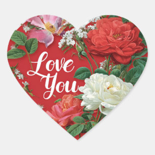 Sticker Cœur Pack d'autocollants drôles pour la Saint-Valentin