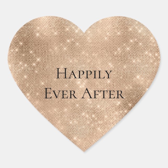 Sticker Cœur Pailhaches Champagne Luxe (Devant)