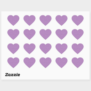 Sticker Cœur Paillettes de Lavande