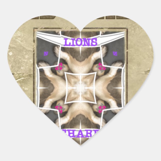 Sticker Cœur Paix Recherchée, Amour et Inspiration : Diffuser H (Devant)