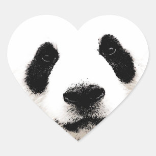Sticker Cœur Panda