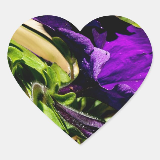 Sticker Cœur Panique violette (Devant)