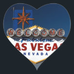 Sticker Cœur Panneau Vegas Coeurs Mariages de la Poussée<br><div class="desc">Vegas Sign Dusk Coeurs Mariages Mariages Saison Idées Mariage Designs</div>