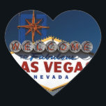 Sticker Cœur Panneau Vegas Coeurs Mariages de la Poussée<br><div class="desc">Vegas Sign Dusk Coeurs Mariages Mariages Saison Idées Mariage Designs</div>