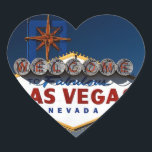 Sticker Cœur Panneau Vegas Coeurs Mariages de la Poussée<br><div class="desc">Vegas Sign Dusk Coeurs Mariages Mariages Saison Idées Mariage Designs</div>