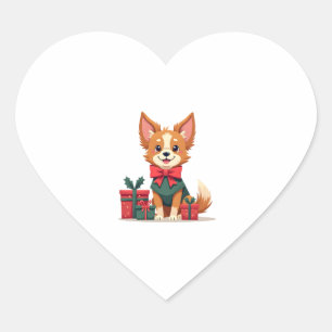 Sticker Cœur Papillon Festive Bow