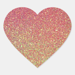 Sticker Cœur Parties scintillant